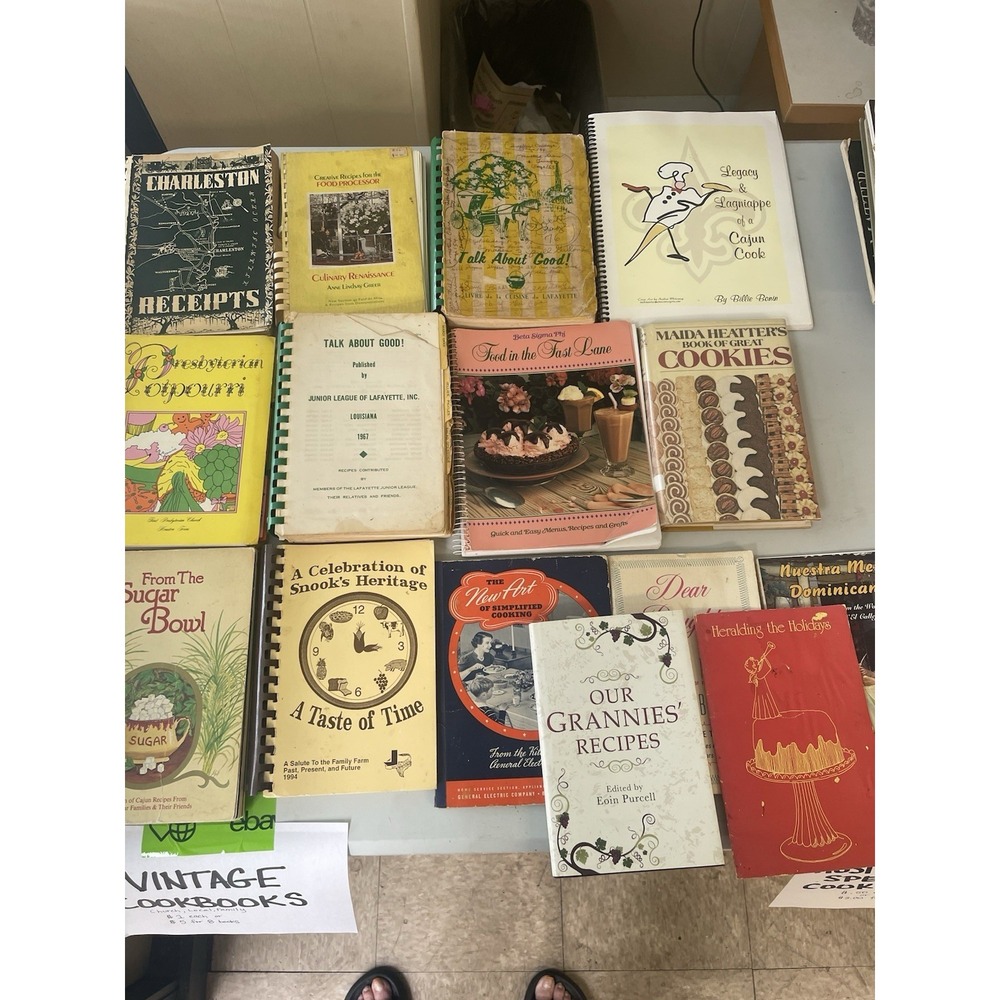 Vintage Lot Of 15 Church Community Regional & Specialty Recipes Cookbooks BB1